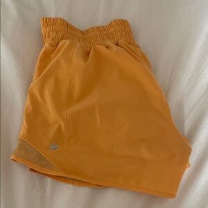 lululemon athletica Orange Athletic Shorts